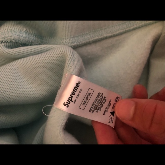 Supreme Ice Blue Bogo Hoodie - Picture 2 of 8